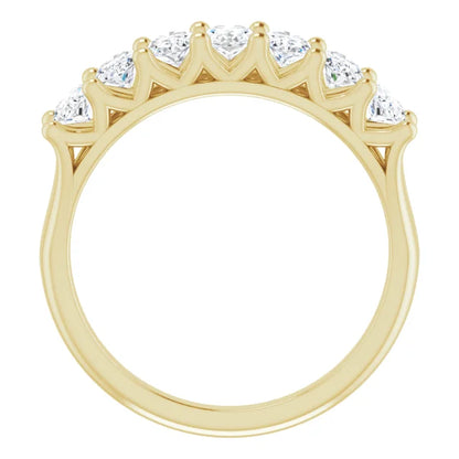 Seven Stone Oval Cut Anniversary Band