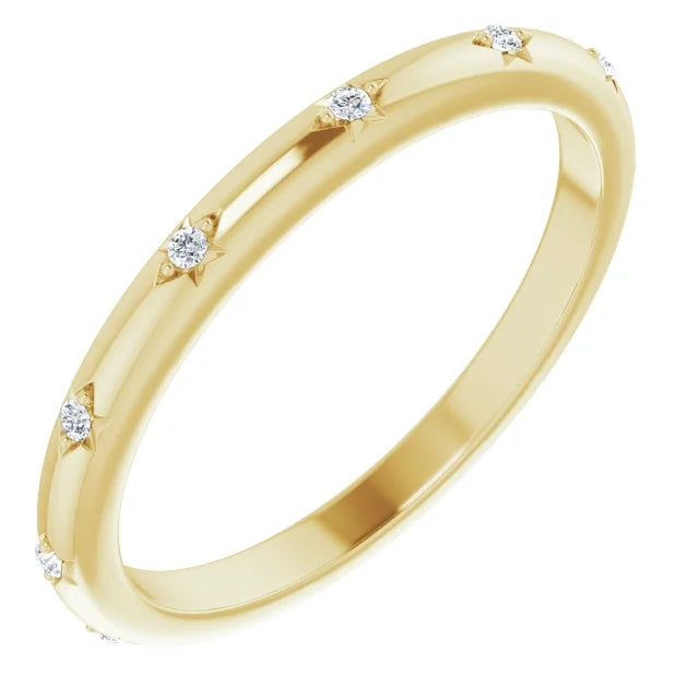 Round Brilliant Moissanite Eternity Band - I Heart Moissanites