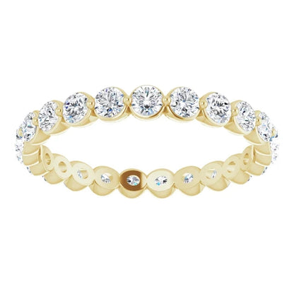 Round Brilliant Moissanite Eternity Band - I Heart Moissanites