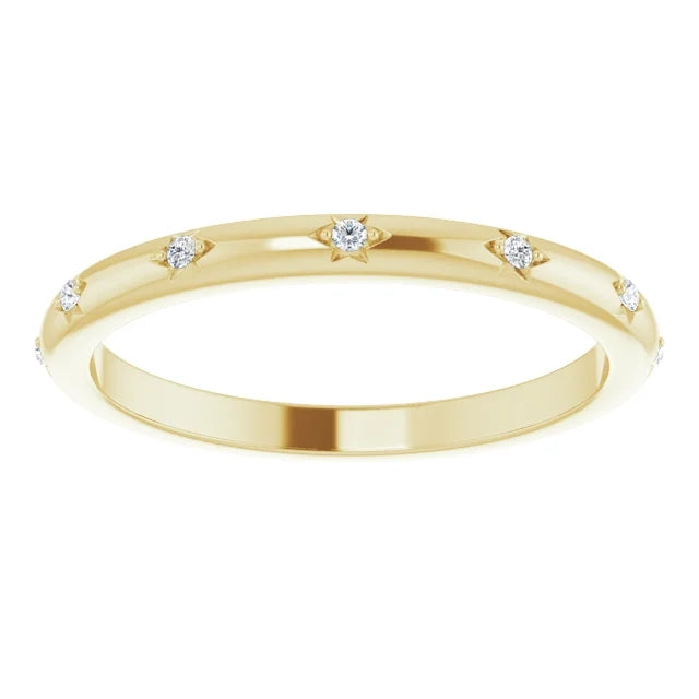 Round Brilliant Moissanite Eternity Band - I Heart Moissanites
