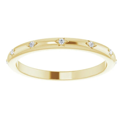 Round Brilliant Moissanite Eternity Band - I Heart Moissanites