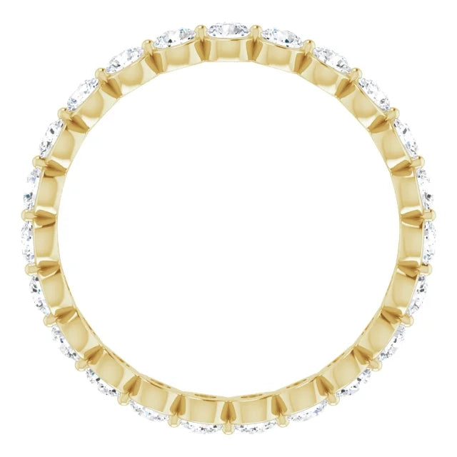 Round Brilliant Moissanite Eternity Band - I Heart Moissanites