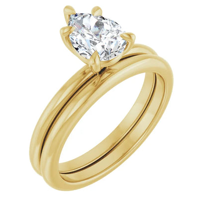 Pear Yellow Gold Solitaire Engagement Ring