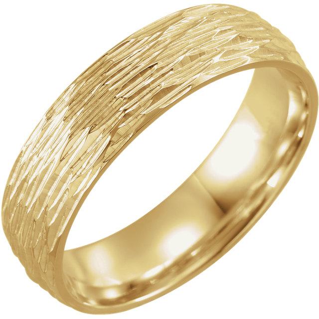Men's Patterned Wedding Band