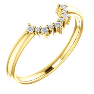 Diamond Contour Wedding Band - I Heart Moissanites