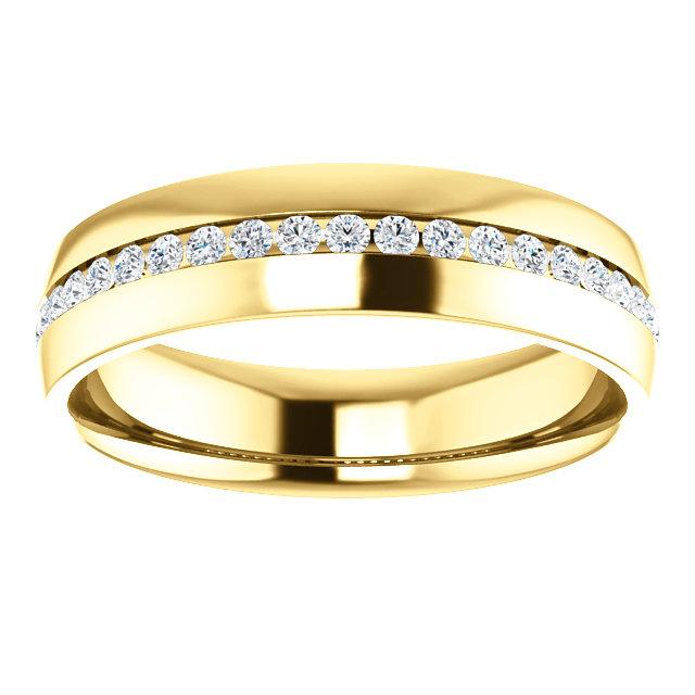 Men's Diamond Wedding Band - I Heart Moissanites