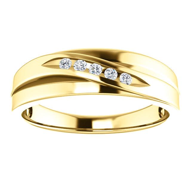 Men's Diamond Wedding Band - I Heart Moissanites