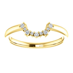 Diamond Contour Wedding Band - I Heart Moissanites