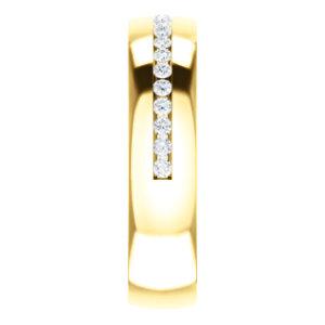Men's Diamond Wedding Band - I Heart Moissanites