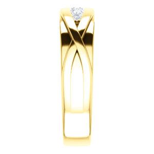 Men's Diamond Wedding Band - I Heart Moissanites