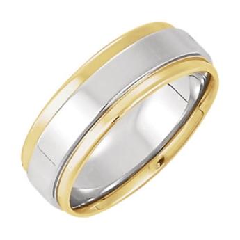 Men's Flat Edge Wedding Band